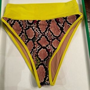 Beach Riot High Waisted Bikini Bottums (size Medium)